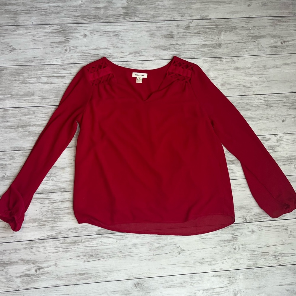 Monteau Red Top Size Large